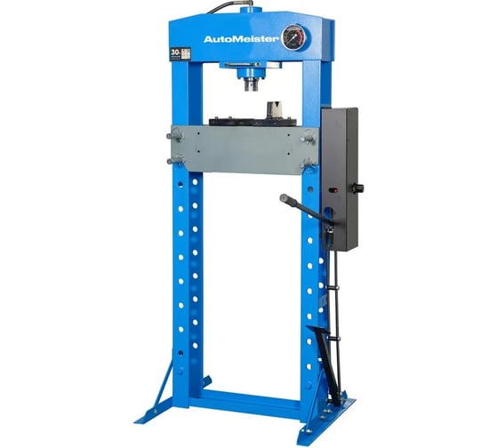 Изображение товара Пресс гидравлический AutoMeister 30 тонн, ножной и ручной привод 74156