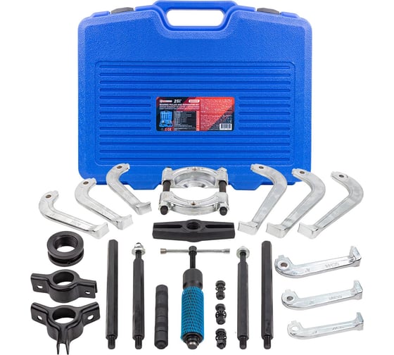 Изображение товара Набор съемников подшипников Forcekraft двух-трехзахватных 25пр FK-66622(60830)