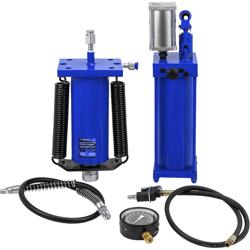 Изображение товара Цилиндр гидравлический для пресса Forsage в комплекте со станцией гидравлической и манометром, 50т F-0101-3Y(60427)