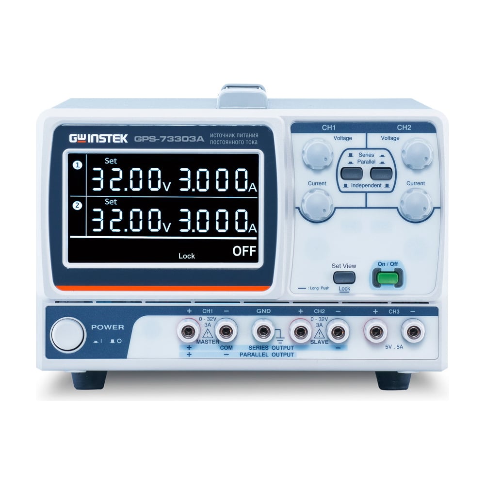 Изображение товара Источник питания GW Instek GPS-73303A  трехфазный 0.192 кВт 32 В