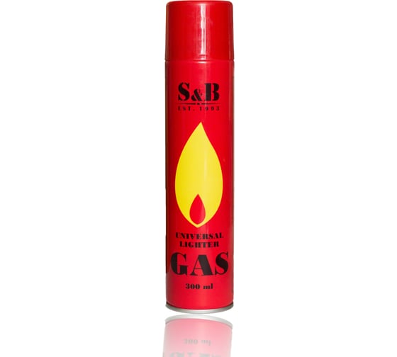 Изображение товара Газ для зажигалок S&B 300 мл, объем 405см3 ГС 007
