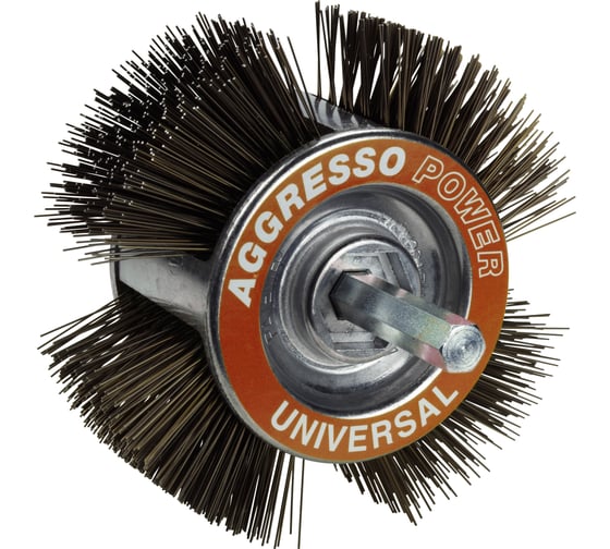 Изображение товара Кордщетка плоская для дрели AGGRESSO D 110 мм, универсальная, 3 предмета KWB 602500
