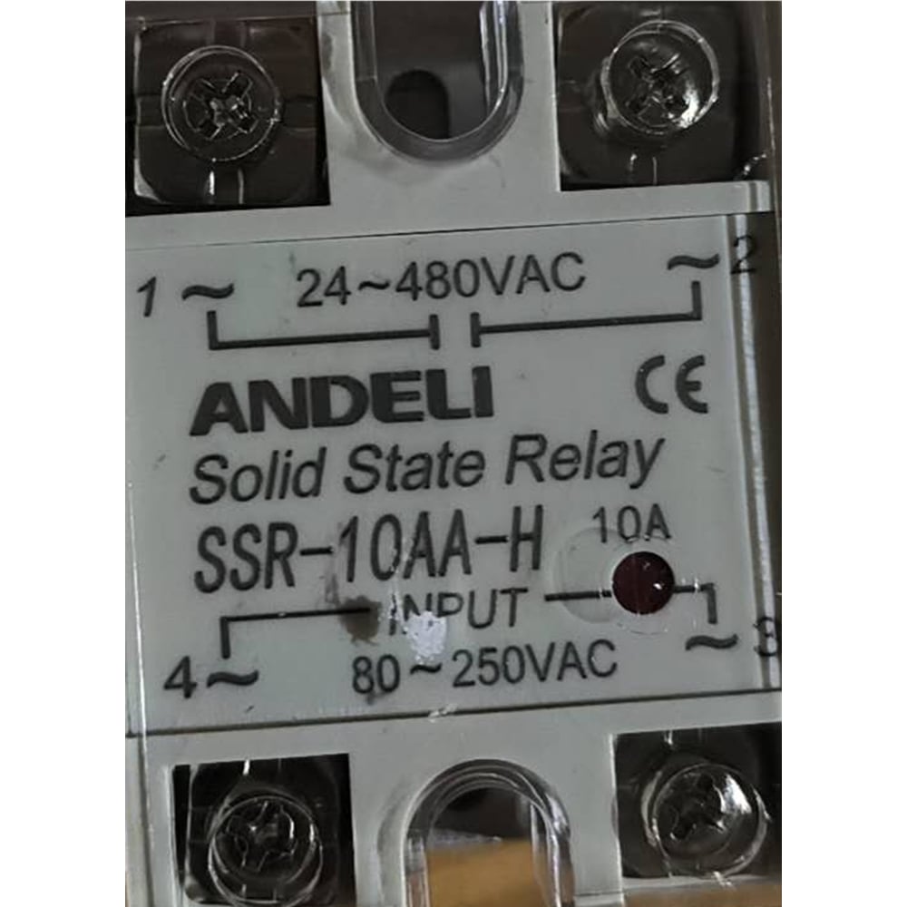 Изображение товара Твердотельное реле ANDELI SSR-10AA-H 10A управляющее напряжение 80-250V AC