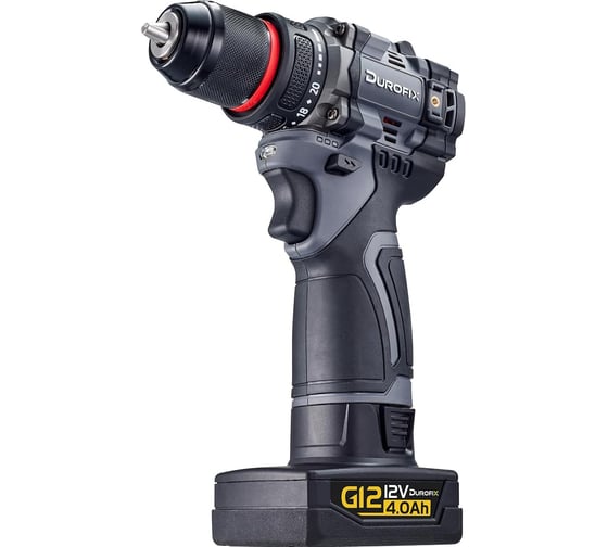 Изображение товара Аккумуляторная ударная дрель - шуруповерт Durofix 3/8 12В 1 АКБ 4,0Ач+ЗУ RK12136-PM