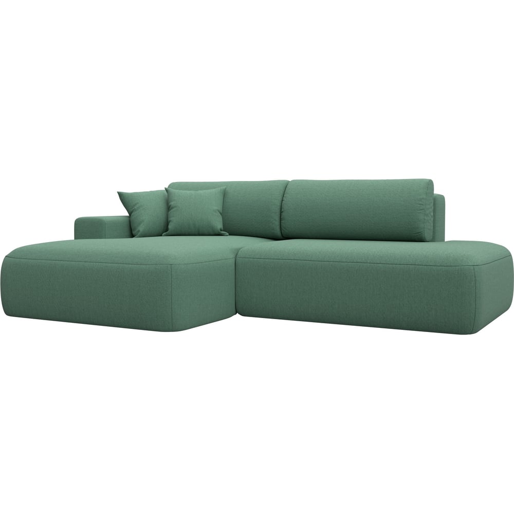 Изображение товара Угловой диван Лига диванов Лига-036 НПБ Модерн левый угол зеленый классика