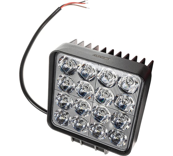 Изображение товара Фара светодиодная SKYWAY OFF ROAD 107 107(126) 50мм квадратная 12V/24V 48W 6000К 16 диодов SPOT FLASH S07201134