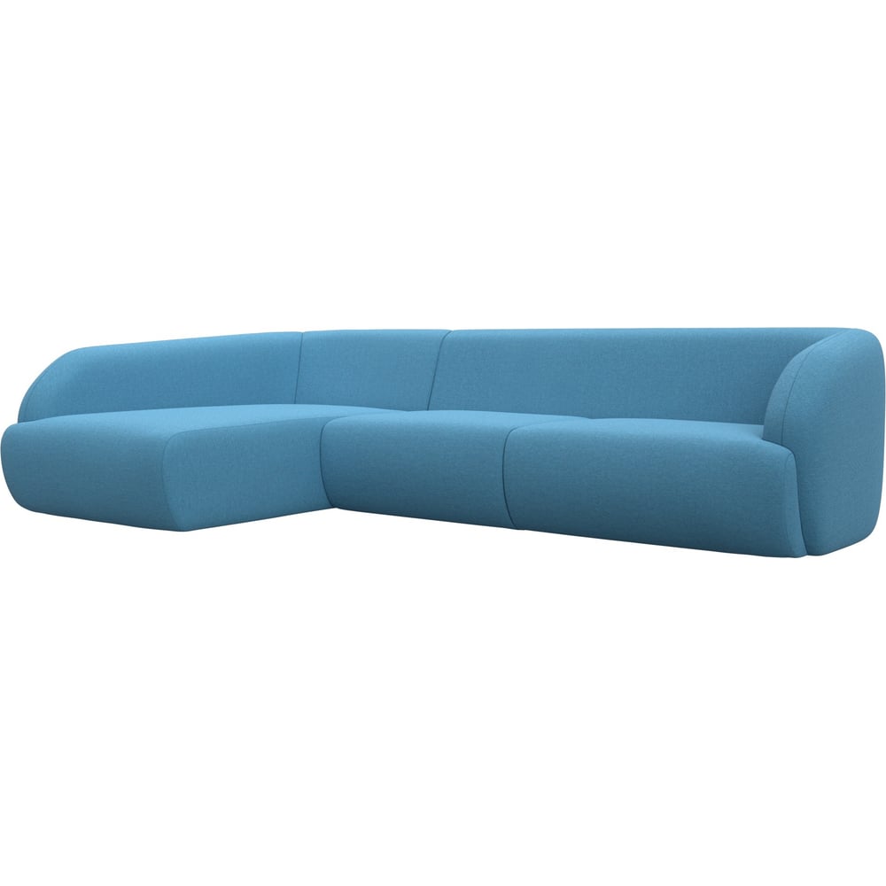 Изображение товара Угловой диван Лига диванов Лига-041 левый угол голубой классика