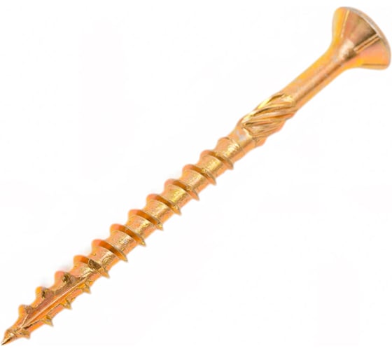 Изображение товара Саморез по дереву INFIX с фрезой, потайной, 4x50, желтый цинк, TX20 50 шт. 660890733