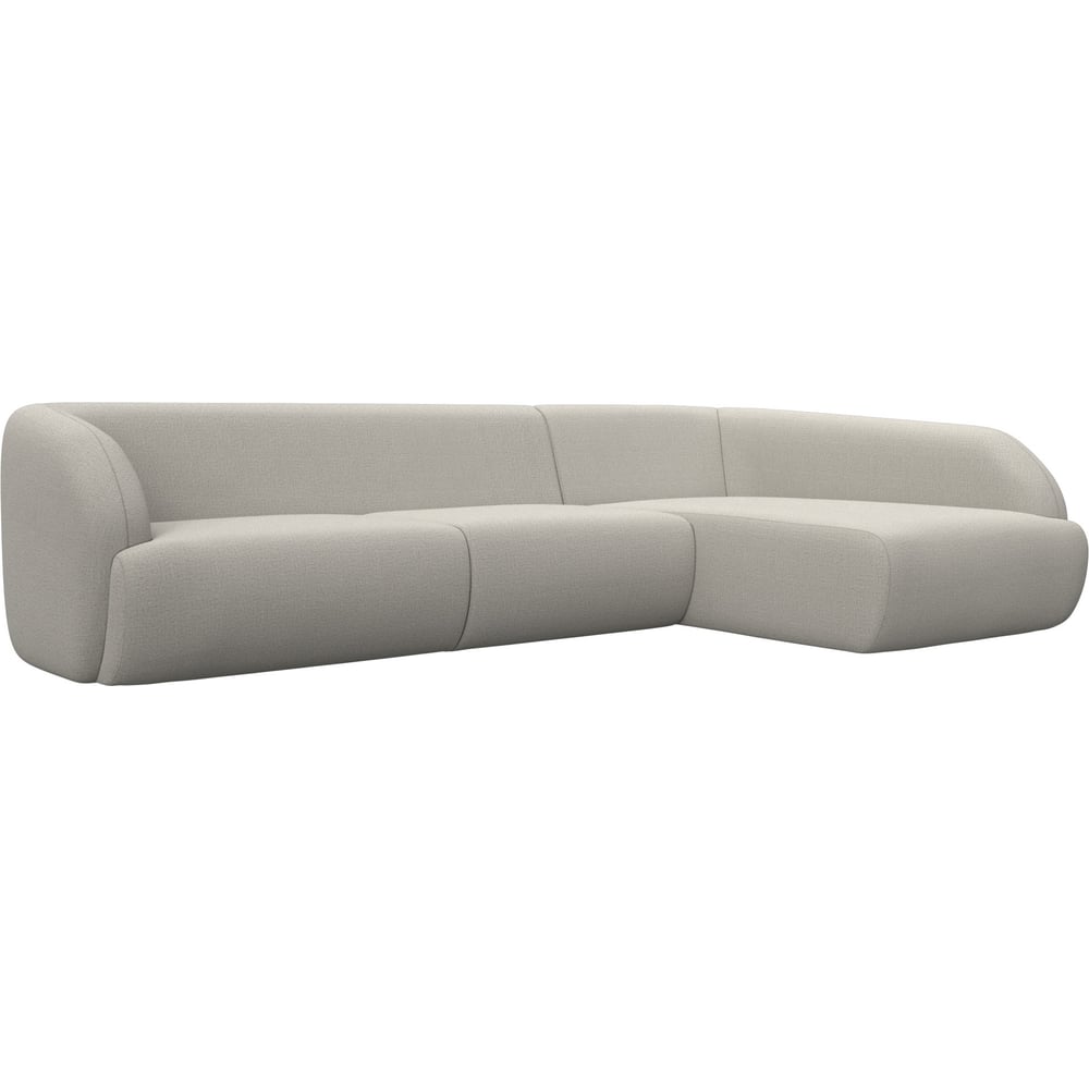 Изображение товара Угловой диван Лига-041 правый кирпич стиль классика бежевый