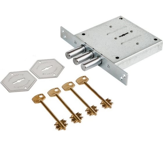 Изображение товара Врезной замок CERBER ЗВУ БЗ С1-В 016 длинный ключ, без ответной планки 2103