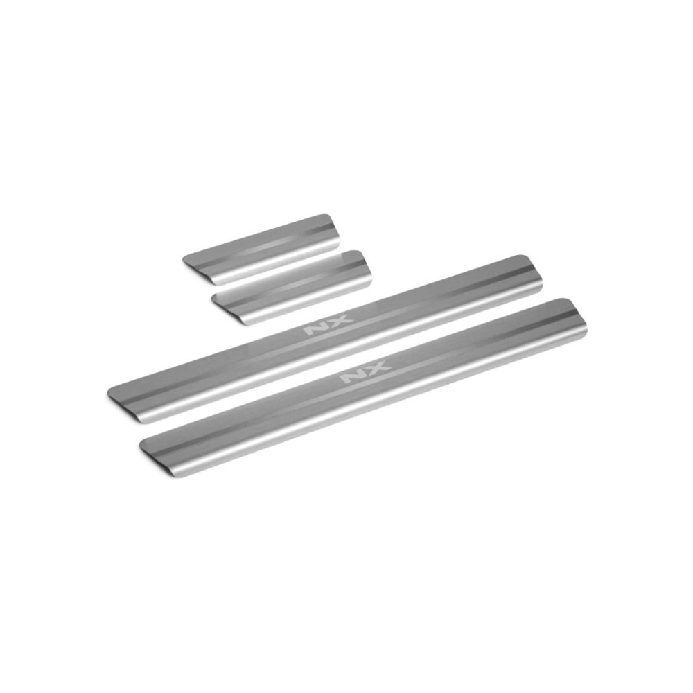 Изображение товара Накладки на пороги Rival для Lexus NX I рестайлинг 2017-н.в., нержавеющая сталь, с надписью, 4 шт. NP.3202.3