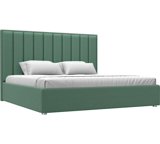 Изображение товара Интерьерная кровать Лига диванов Афродита 200 рогожка Амур зеленый 123588