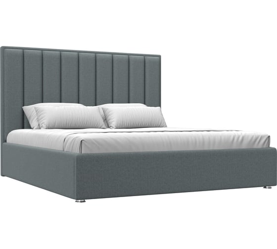 Изображение товара Интерьерная кровать Лига диванов Афродита 180 рогожка Амур серый 123057