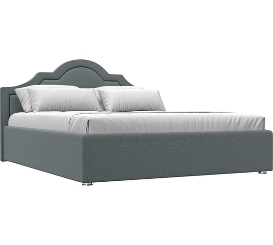 Изображение товара Интерьерная кровать Лига диванов Афина 160 рогожка Амур серый 123045