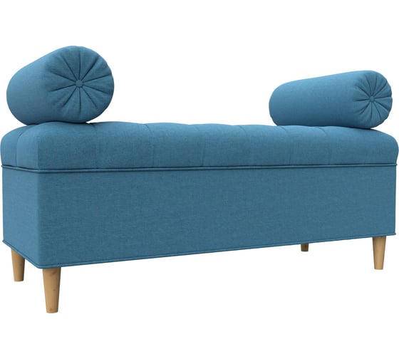 Изображение товара Банкетка Лига диванов Глория рогожка Амур голубой 125844