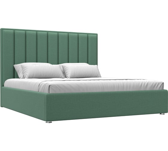 Изображение товара Интерьерная кровать Лига диванов Афродита 180 рогожка Амур зеленый 123586