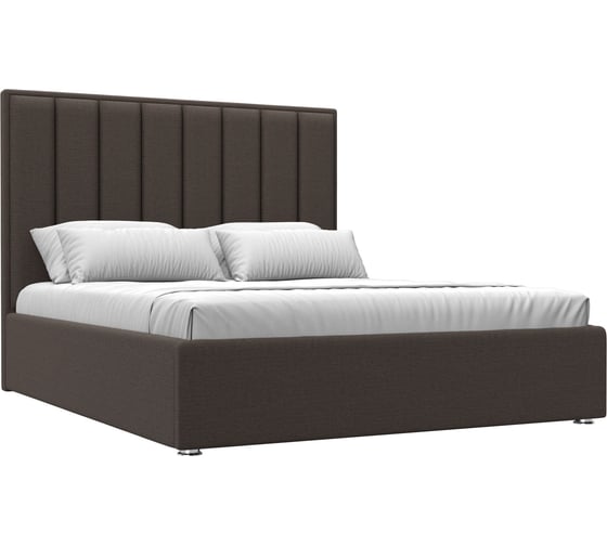 Изображение товара Интерьерная кровать Лига диванов Афродита 160 рогожка Амур коричневый 123053