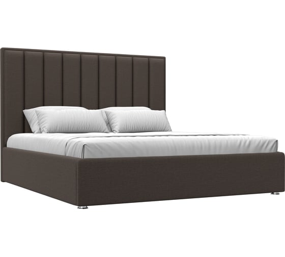 Изображение товара Интерьерная кровать Лига диванов Афродита 180 рогожка Амур коричневый 123056