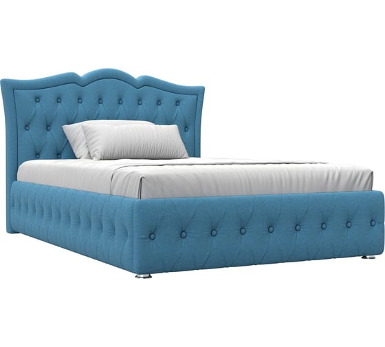 Изображение товара Интерьерная кровать Лига диванов Герда 140 рогожка Амур голубой 123591