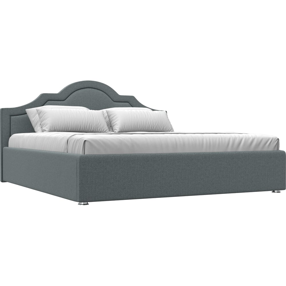 Изображение товара Интерьерная кровать Лига диванов Афина 180 серый рогожка современный стиль