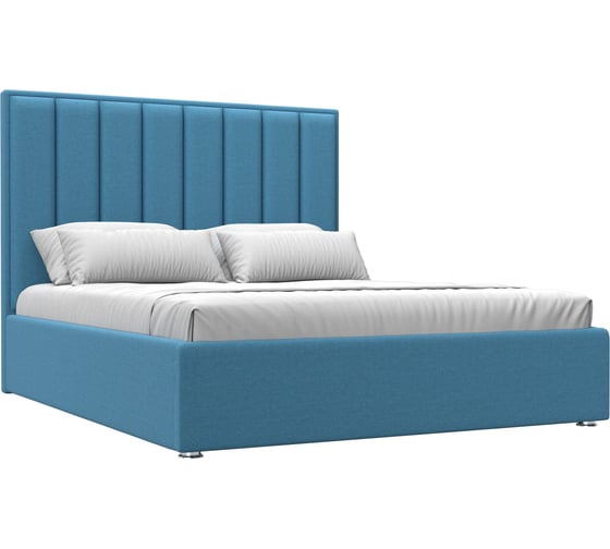 Изображение товара Интерьерная кровать Лига диванов Афродита 160 рогожка Амур голубой 123585