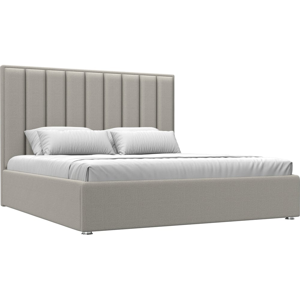 Изображение товара Кровать Афродита 180 см бежевый рогожка Лига диванов стиль современный