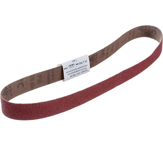 Изображение товара Лента шлифовальная абразивная бесконечная ABRAFORM (25x762 мм; P60) AFL-762-60