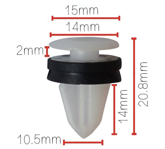 Изображение товара Клипса крепежная Nord-Yada для а/м Land rover LR013135 обшивки двери (10шт в 1уп) 909691