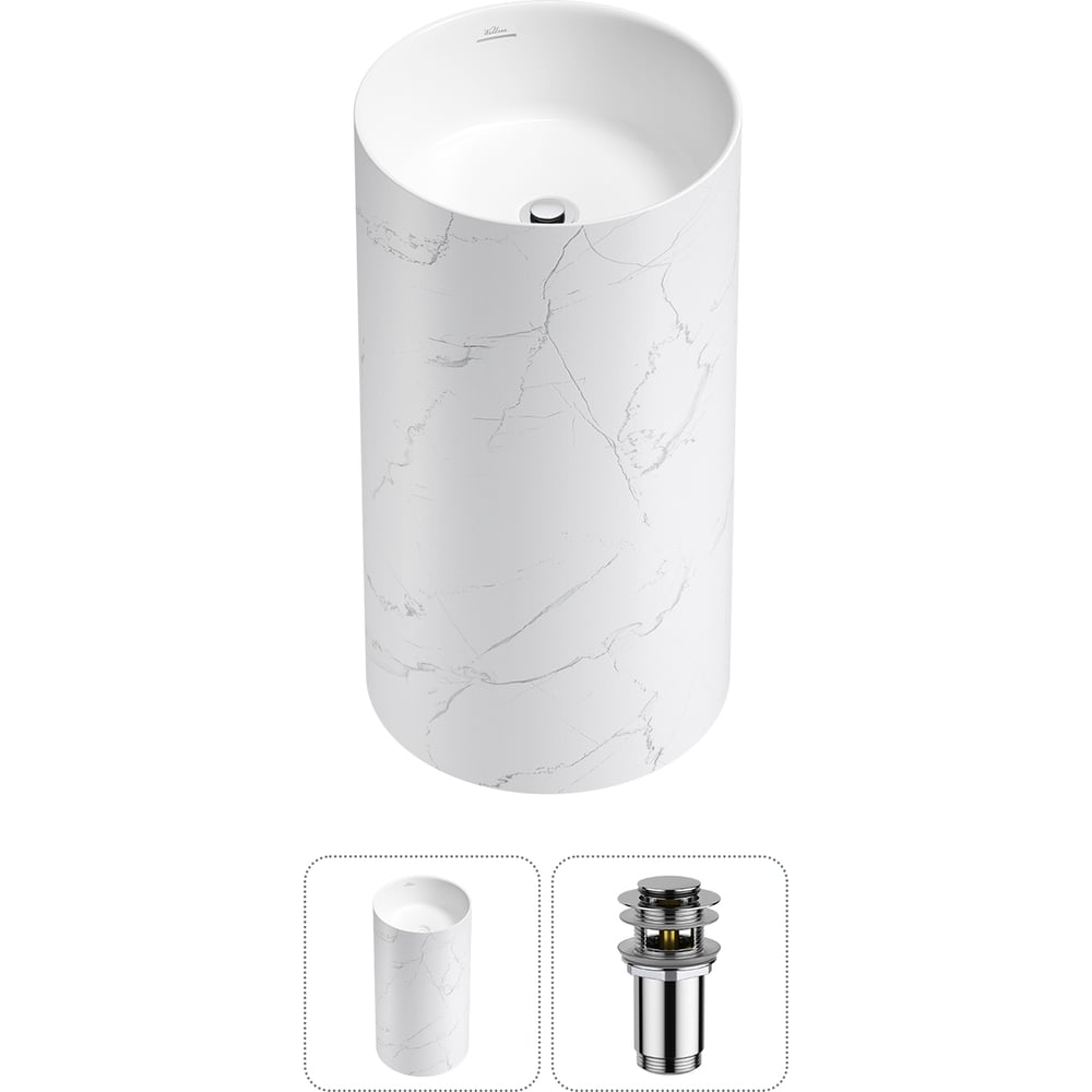 Изображение товара Напольная раковина Wellsee Chalice Perfection из акрила