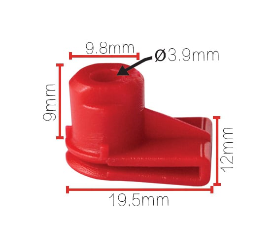 Изображение товара Клипса крепежная Nord-Yada для а/м BMW, Opel 1404969 бампера, подкрылка (10шт в 1уп) 909700