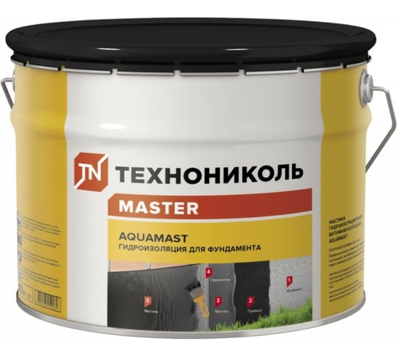 Изображение товара Битумная мастика Технониколь AquaMast 10 кг TN889468
