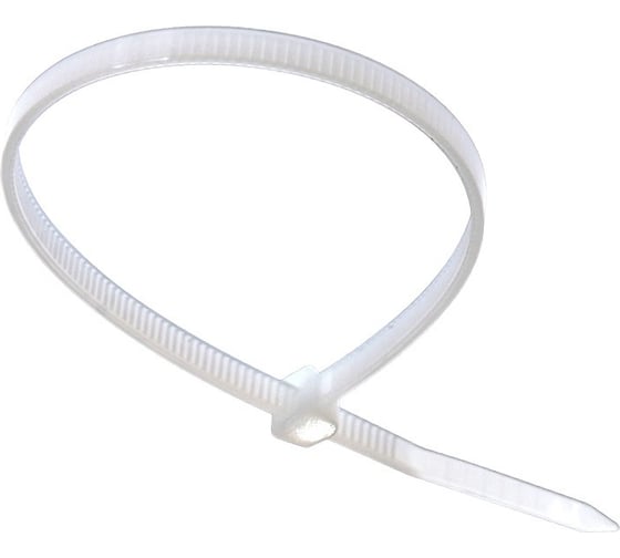 Изображение товара Кабельная стяжка (хомут) NORMA-RUS 4,8x400 бесцветная, 100 шт. НР-СТ8648400WH