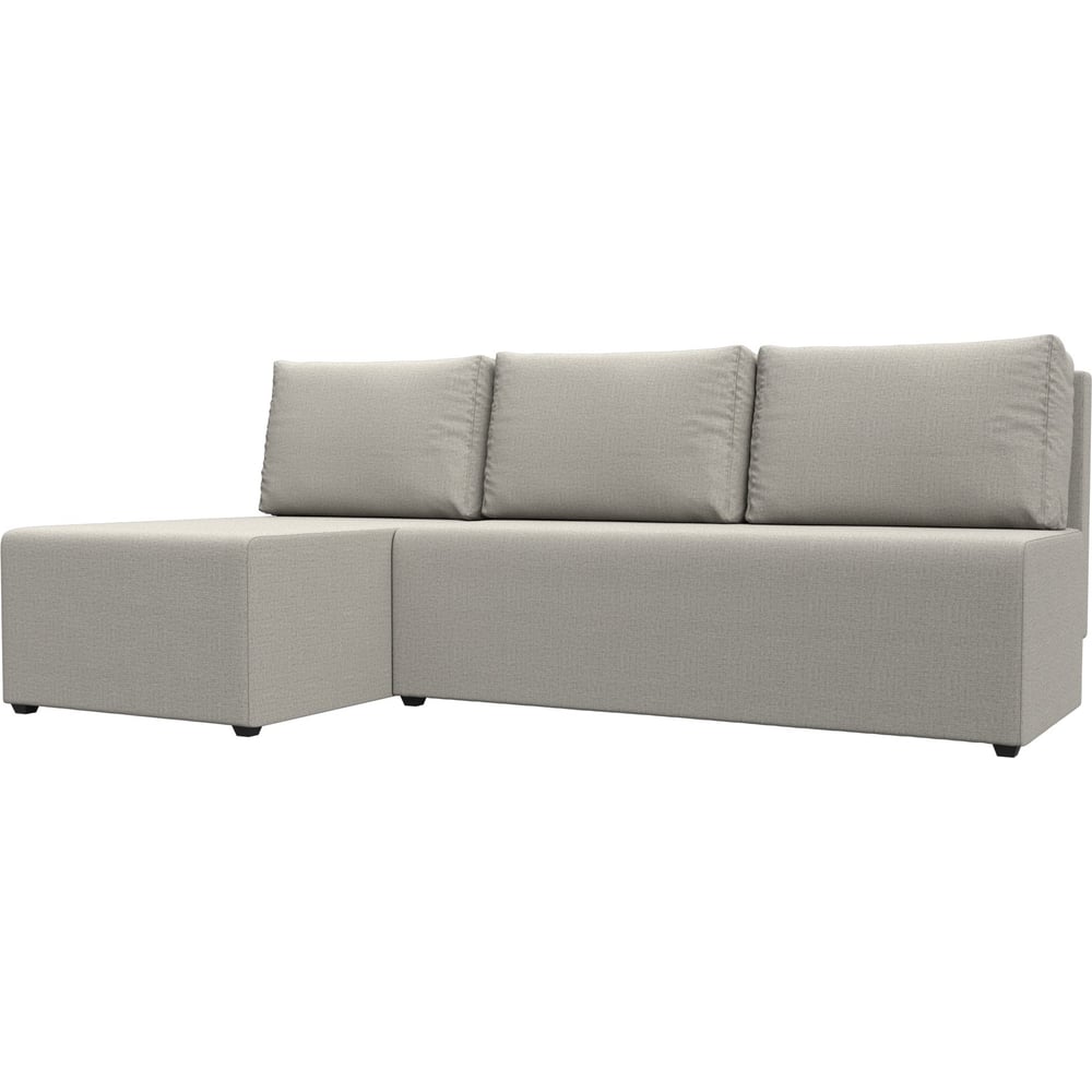 Изображение товара Угловой диван Поло левый с механизмом еврокнижка, бежевый, 1.5 спальных мест