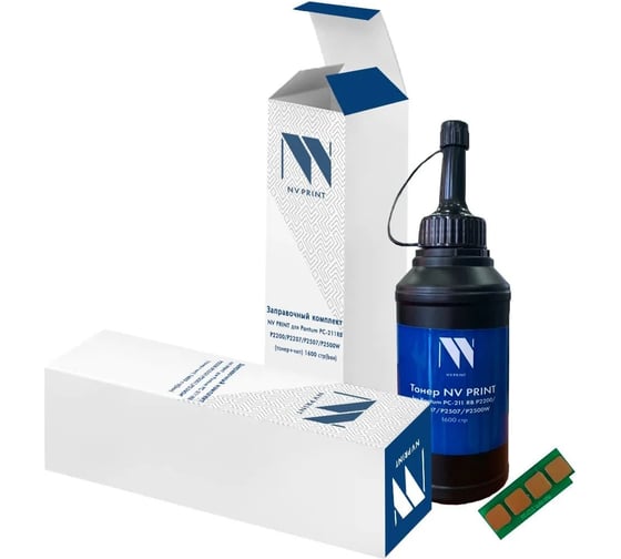 Изображение товара Заправочный комплект NV Print NVP для Pantum PC-211EV P2200/P2207/P2507/P2500W (тонер 70 г + чип многоразовый) совместимый NV-PC-211/box