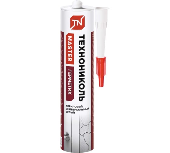 Изображение товара Универсальный акриловый герметик Технониколь белый, 280 мл TN756259