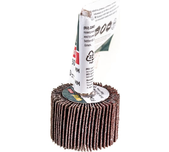 Изображение товара Диск лепестковый радиальный (30х20х6 мм; Р180) для дрели FIT 39559