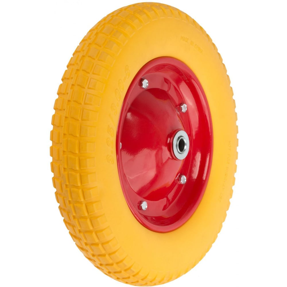 Запасное полиуретановое колесо для тачки 77556 FIT полиуретановое колесо цельнолитое для садовой тачки или строительной тележки fachmann