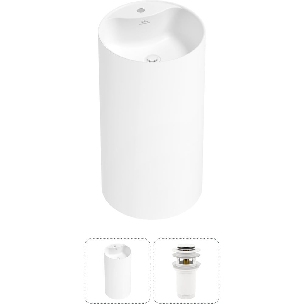 Изображение товара Напольная раковина Wellsee Chalice Perfection белая 20213001R