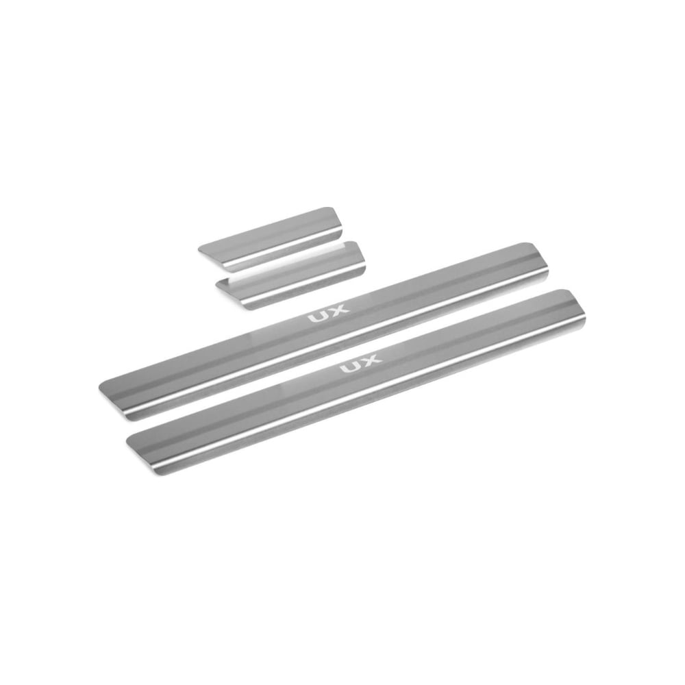 Изображение товара Накладки на пороги Rival для Lexus UX 2018-н.в., нержавеющая сталь, с надписью, 4 шт. NP.3201.3