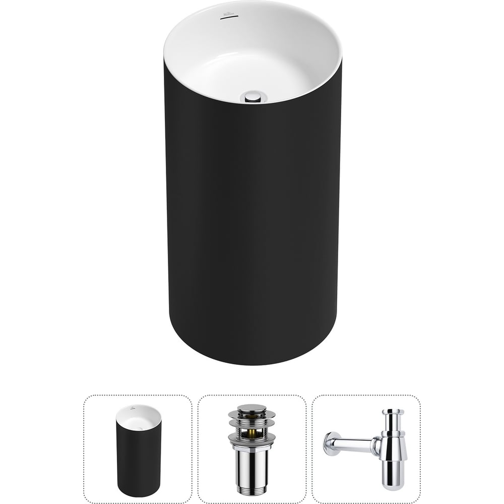 Изображение товара Напольная раковина из акрила Wellsee Chalice Perfection, современный дизайн