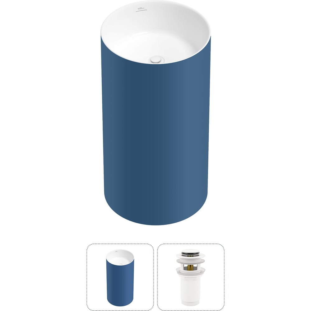 Изображение товара Напольная раковина Wellsee Chalice Perfection из акрила 450х450 мм современный стиль