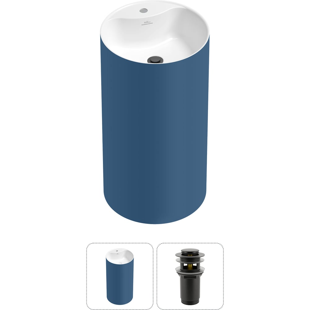 Изображение товара Напольная раковина от отдельностоящая Wellsee Chalice Perfection 2 в 1 акрил цилиндрическая