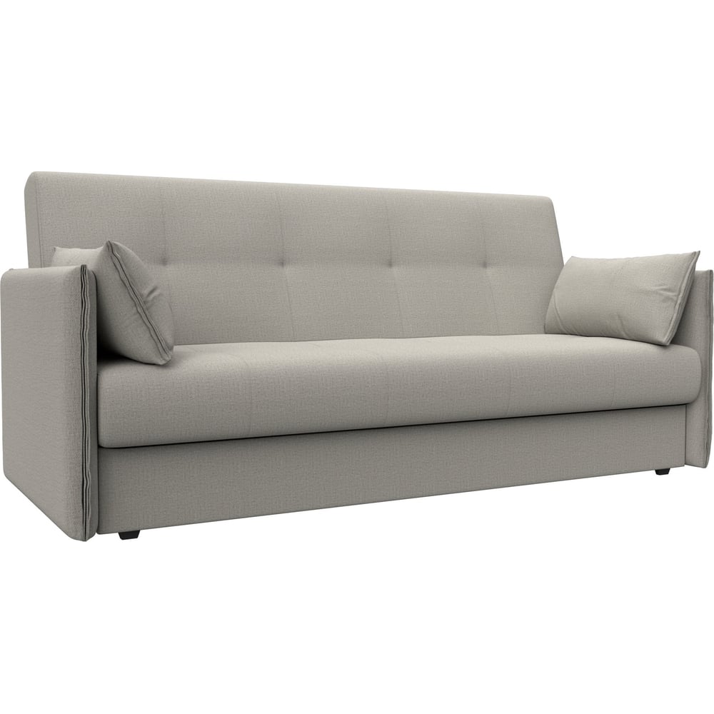 Изображение товара Диван-книжка Лига диванов Лига-018 бежевый раскладной с ящиком и подушками