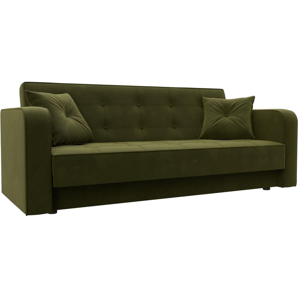 Изображение товара Диван-книжка Лига диванов Тур 121783 классика зеленый мебель для гостиной и спальни