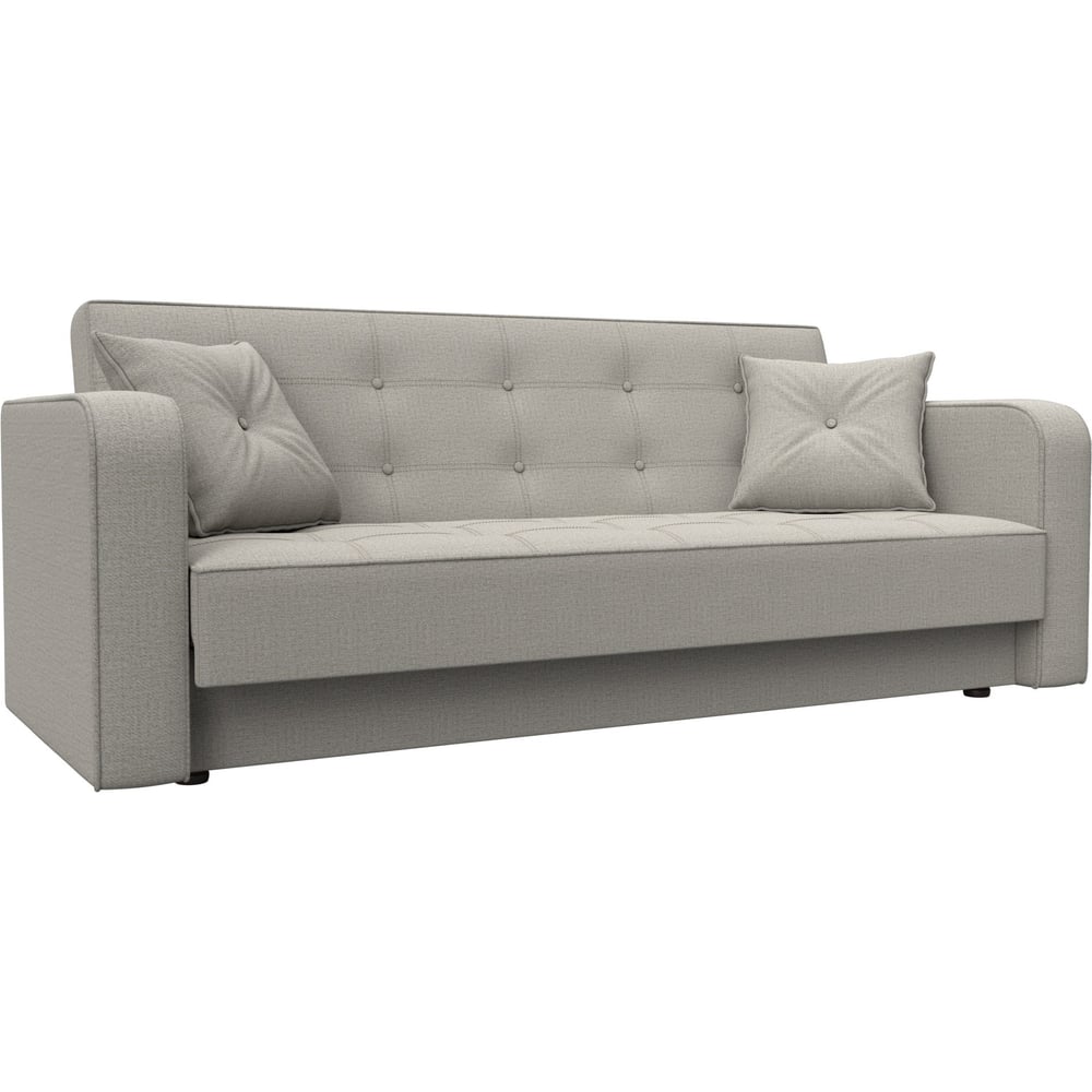 Изображение товара Диван-книжка Лига диванов Тур 125623 с ящиком и подлокотниками бежевый