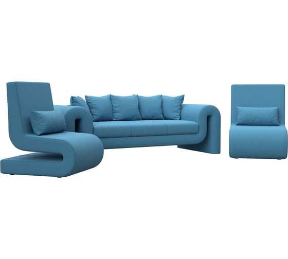 Изображение товара Набор Лига диванов Волна-1 (диван, 2 кресла) 125780