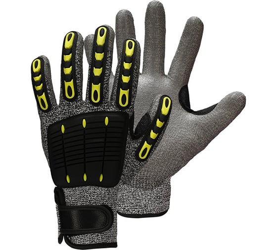 Изображение товара Защитные улучшенные перчатки высокопрочное волокна с нитриловым покрытием S. GLOVES FRESNO 09 размер 31020-09