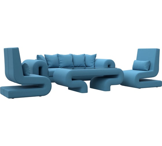 Изображение товара Набор Лига диванов Волна-2 (стол, диван, 2 кресла) 125782