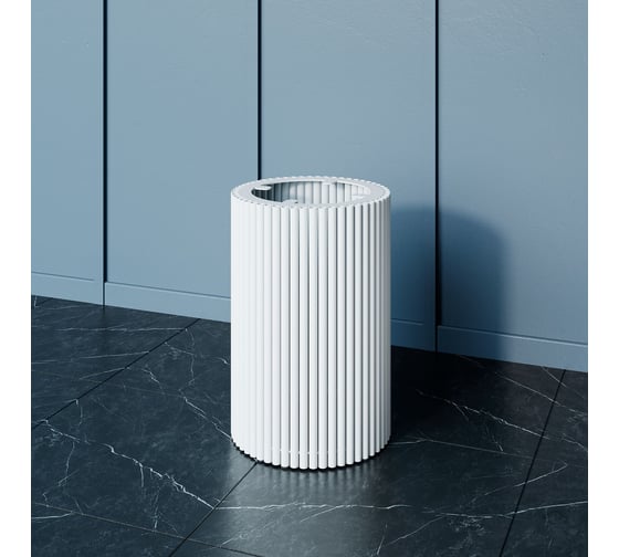 Изображение товара Круглое металлическое подстолье GENGLASS белое TRUBIS S GGTP-03-3-S