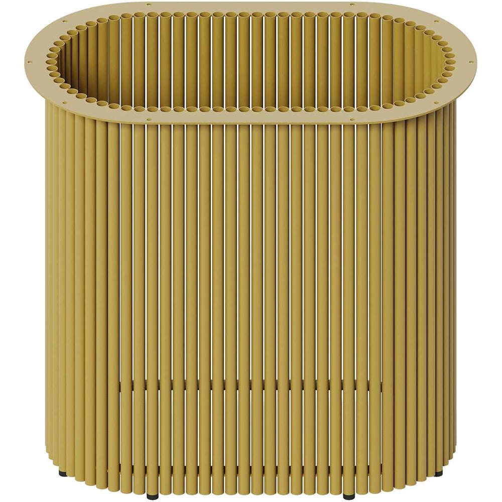 Изображение товара Овальное металлическое подстолье GENGLASS золотое TRUBIS Oval GGTP-03-1-O